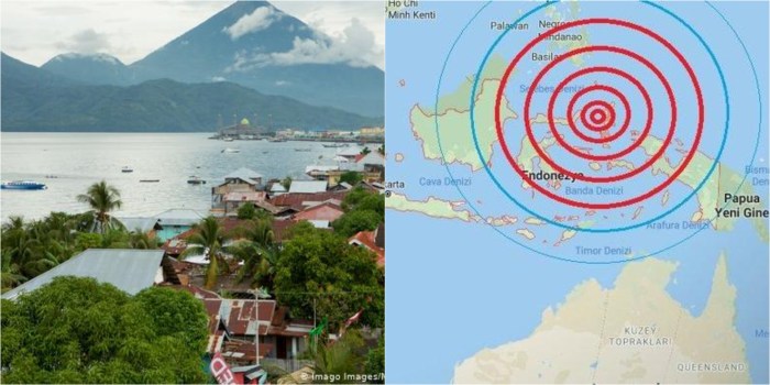 Lokasi gempa bumi terkini di Indonesia