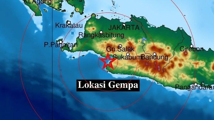 Info Gempa Magnitudo 5,3 Guncang Sukabumi Jawa Barat, BMKG