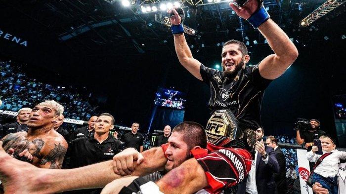 UFC 306 - Islam Makhachev Kasih Selamat ke Jagoan Baru Saat