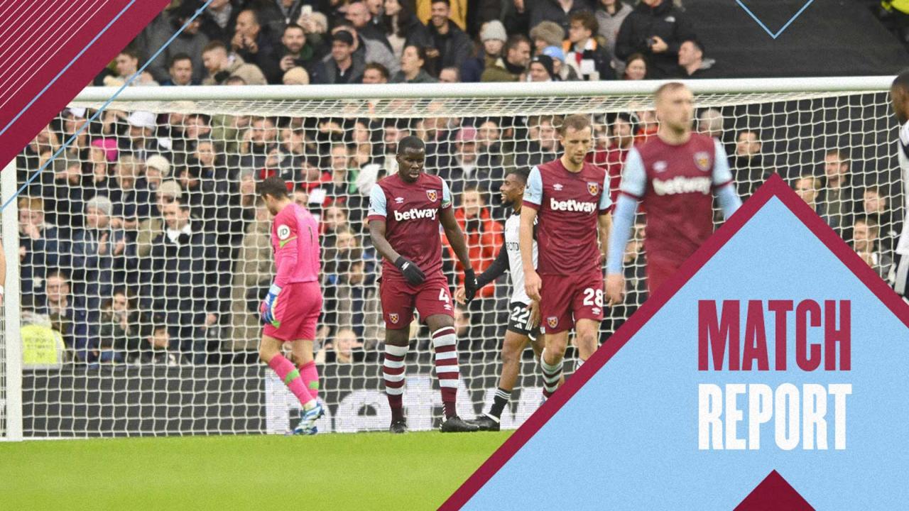 Fulham Gagal Amankan Kemenangan, The Hammers Samakan