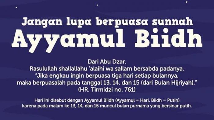 Puasa Ayyamul Bidh September 2024, Bacaaan Niat dan